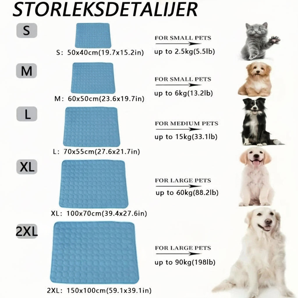 Dog Cooling Mat Summer Pet Cold Bed Extra Large for Small Big Dogs Pet Accessories Cat Durable Blanket Sofa Cat Ice Pad Blanket