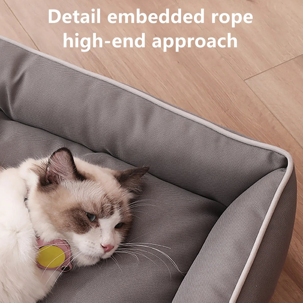 Waterproof Dog Bed 600D Oxford Pet Dogs Beds for All Seasons Thickened PP Cotton Filling Bite-Resistant Pet Mat Dog Accessories